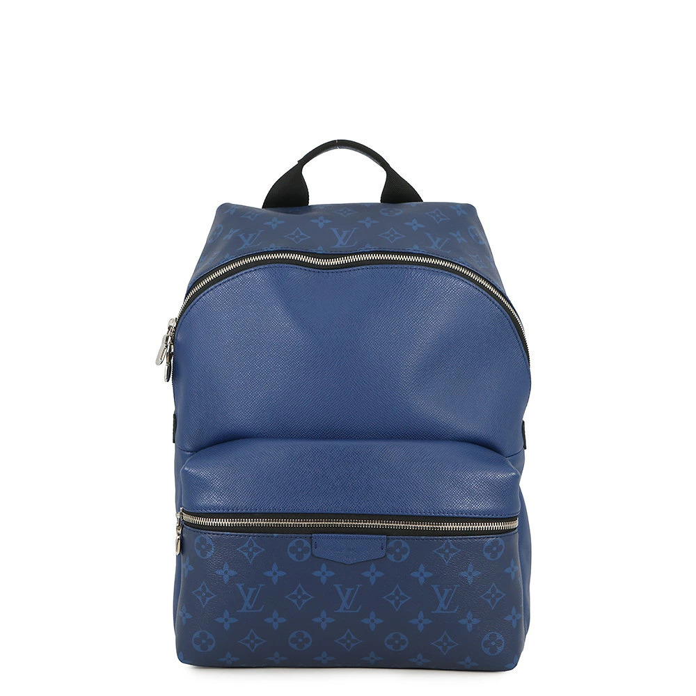 Louis Vuitton Taigarama Discovery Backpack Bag Blue Monogram